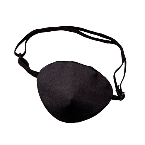 Wicked Costumes Ooglapje zwart satijn