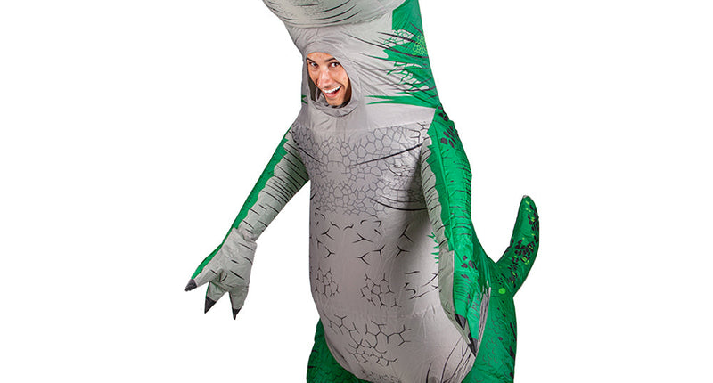 Wicked Costumes Opblaasbare Dinosaurus - Groen