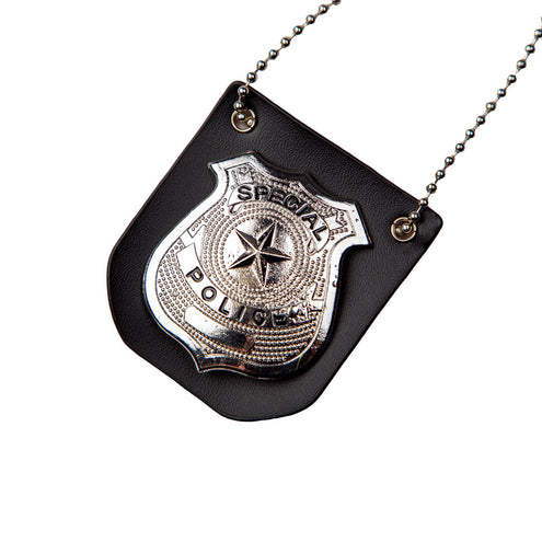 Wicked Costumes Politie badge aan ketting