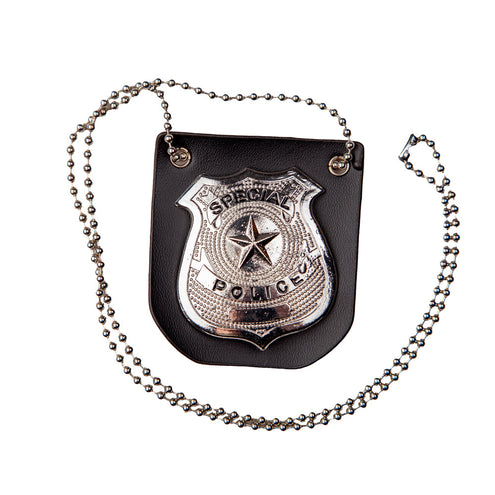 Wicked Costumes Politie badge aan ketting