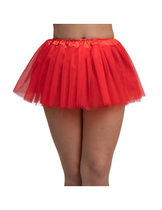 Wicked Costumes Tutu met satijnen tailleband 28cm - ROOD