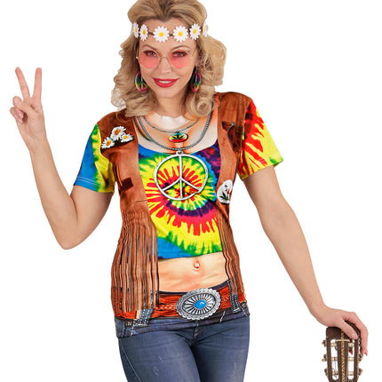 Widmann SRL 3D Hippie shirt Psycho dames