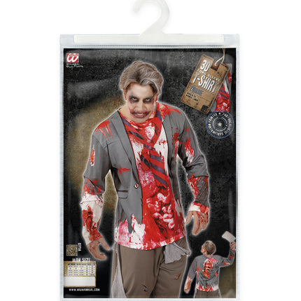 Widmann SRL 3D Zombie shirt man