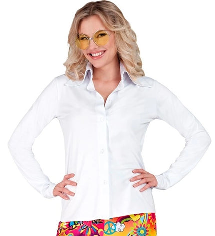 Widmann SRL 70's groovy dames shirt wit