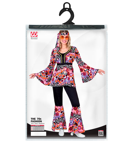Widmann SRL 70s groovy kostuum roze Linda