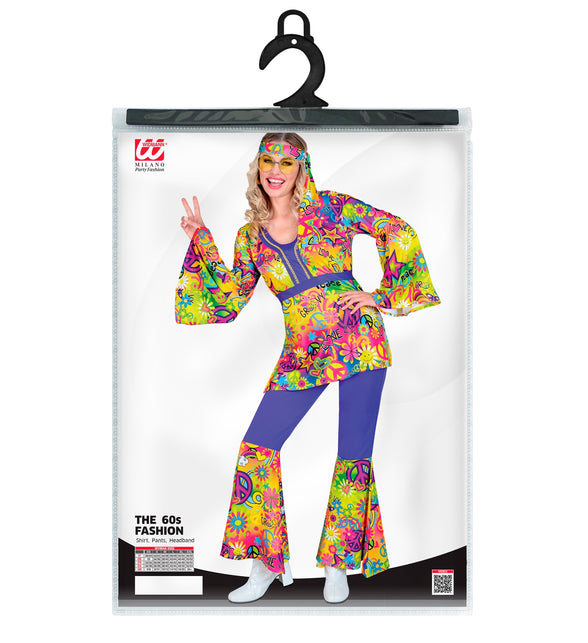 Widmann SRL 70s Hippie kostuum Peace & Love