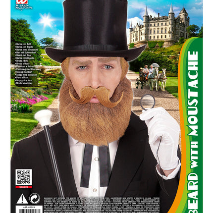 Widmann SRL Abraham baard met snor blond