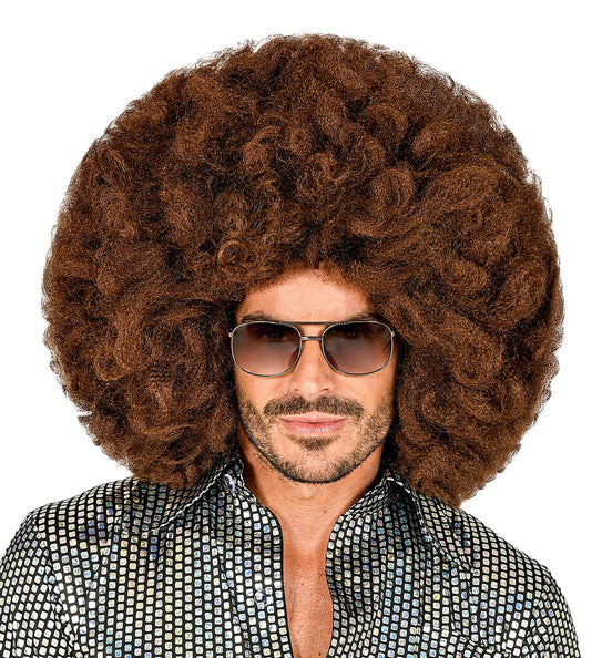 Widmann SRL Afro pruik bruin groot