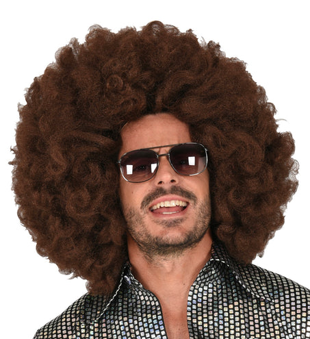Widmann SRL Afro pruik bruin groot