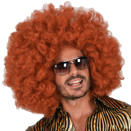 Widmann SRL Afro pruik koper kleur groot