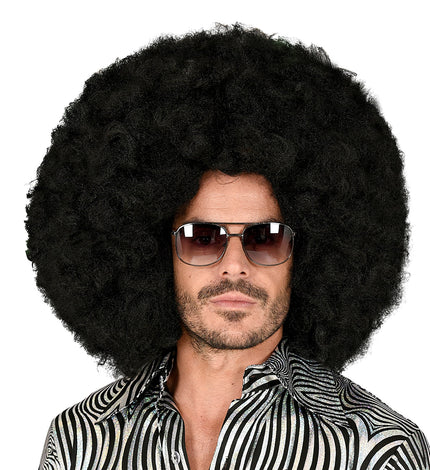 Widmann SRL Afro pruik zwart groot