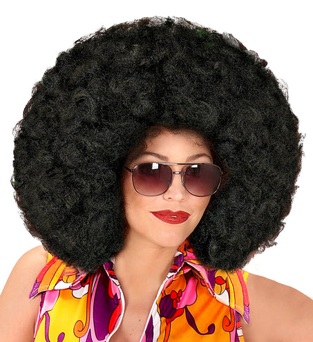Widmann SRL Afro pruik zwart groot