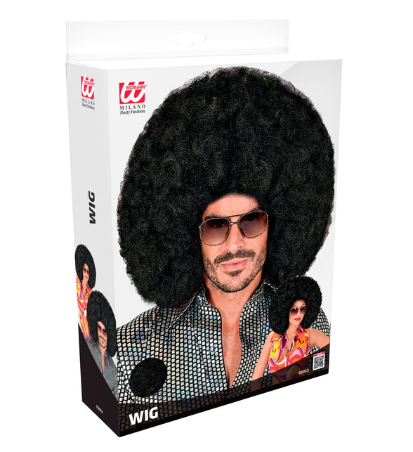Widmann SRL Afro pruik zwart groot