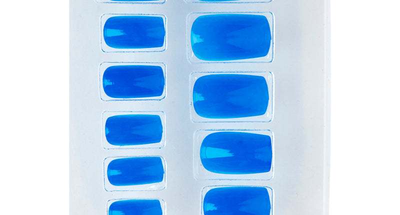 Widmann SRL Airbrush nagels neon blauw