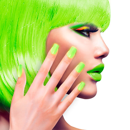 Widmann SRL Airbrush nagels neon groen