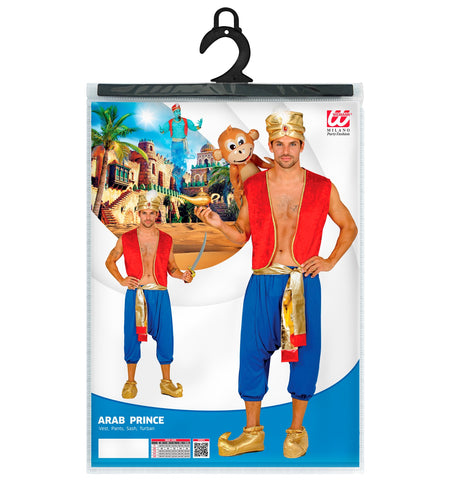 Widmann SRL Aladdin kostuum blauw rood