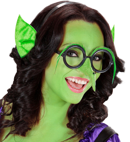 Widmann SRL Aliën oren groen op haarband