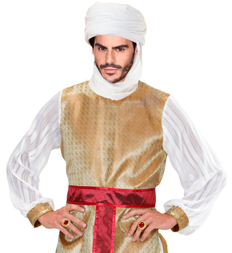 Widmann SRL Arabische tulband wit Sjeik