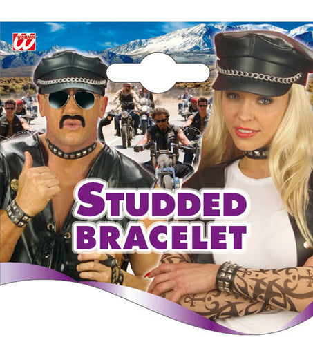 Widmann SRL Armband biker met studds