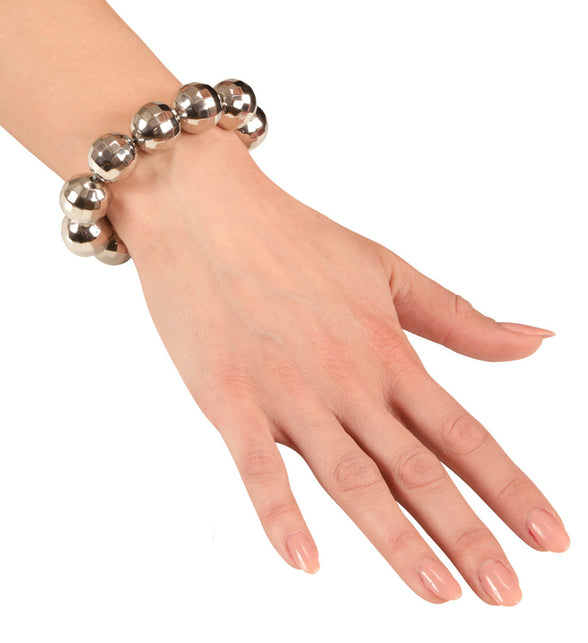 Widmann SRL Armband disco bal zilver