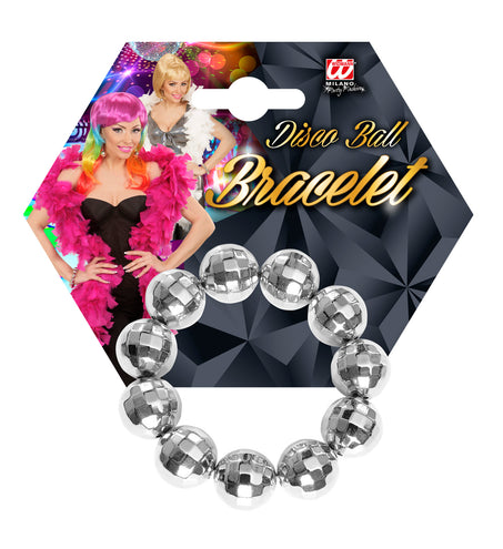 Widmann SRL Armband disco bal zilver