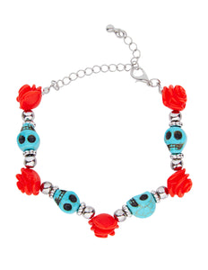 Widmann SRL Armband met schedels en rozen