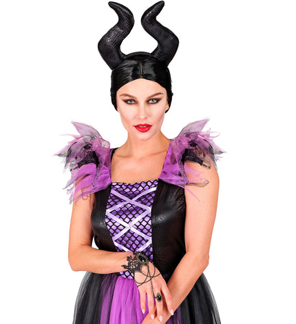 Widmann SRL Armband van kant met zwarte ring