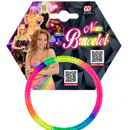 Widmann SRL Armbandje met neon kleuren