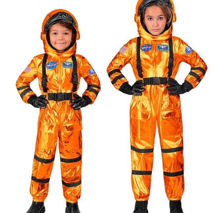 Widmann SRL Astronaut kostuum oranje Teun kind