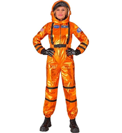 Widmann SRL Astronaut oranje dame kostuum Lars