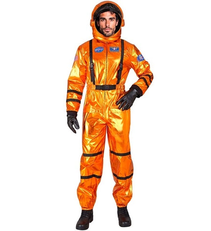 Widmann SRL Astronaut oranje heren kostuum Evi