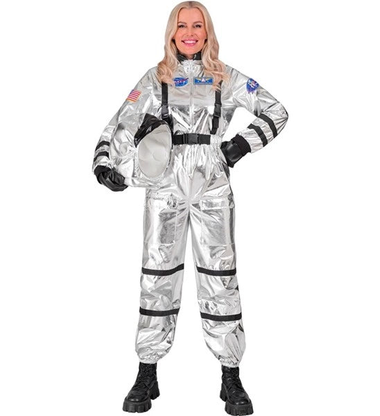 Widmann SRL Astronauten kostuum zilver Jesse dames
