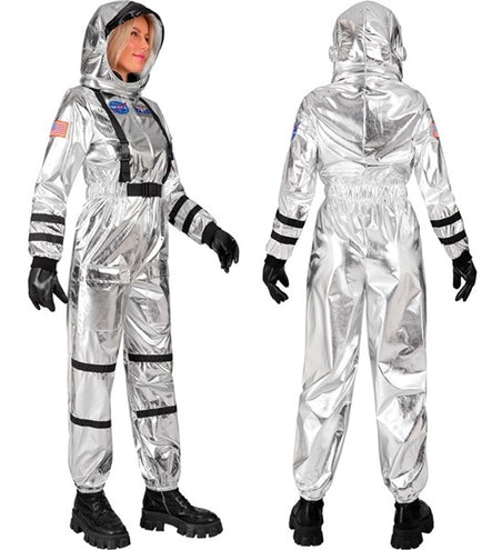 Widmann SRL Astronauten kostuum zilver Jesse dames
