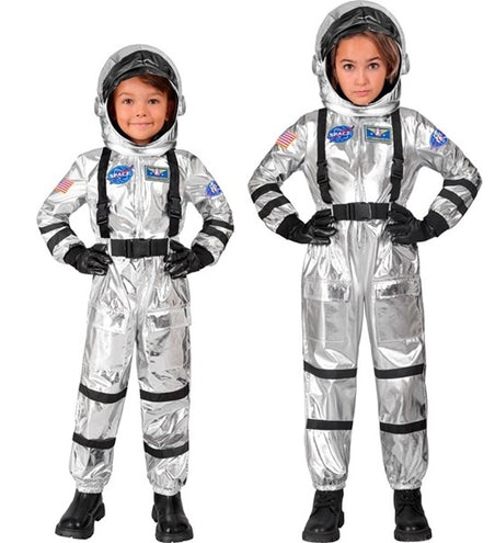 Widmann SRL Astronauten kostuum zilver Roos kinderen