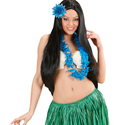 Widmann SRL Azuren bloemen haarclip met glitters