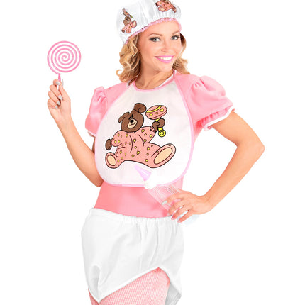 Widmann SRL Babyset roze met beertje