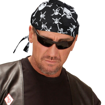 Widmann SRL Bandana schedel met kruisbotten