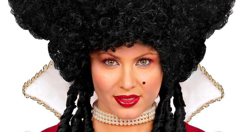 Widmann SRL Barok pruik zwart