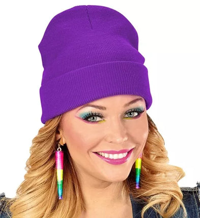 Widmann SRL Beanie paars muts Thomas