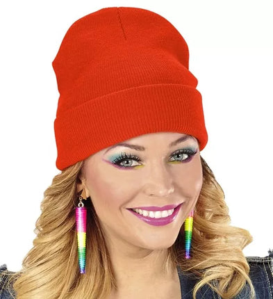 Widmann SRL Beanie rood muts Niek