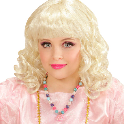 Widmann SRL Bedelketting met roze hartje