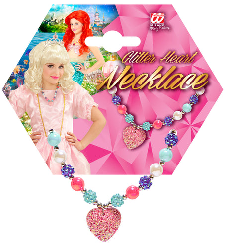 Widmann SRL Bedelketting met roze hartje