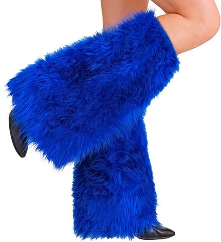 Widmann SRL Beenwarmers pluche koningsblauw