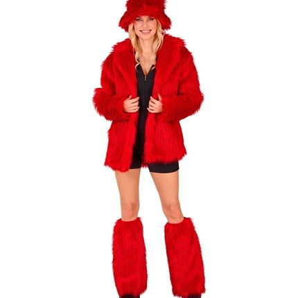 Widmann SRL Beenwarmers pluche rood Thijs