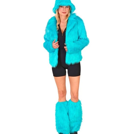 Widmann SRL Beenwarmers pluche turquoise Siem