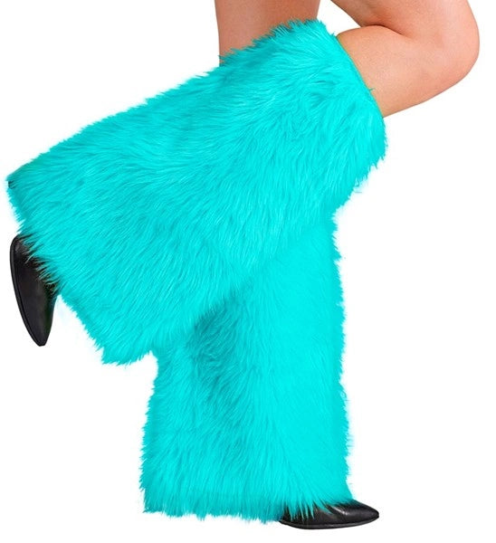 Widmann SRL Beenwarmers pluche turquoise Siem