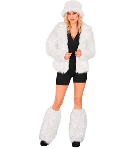 Widmann SRL Beenwarmers pluche wit Finny