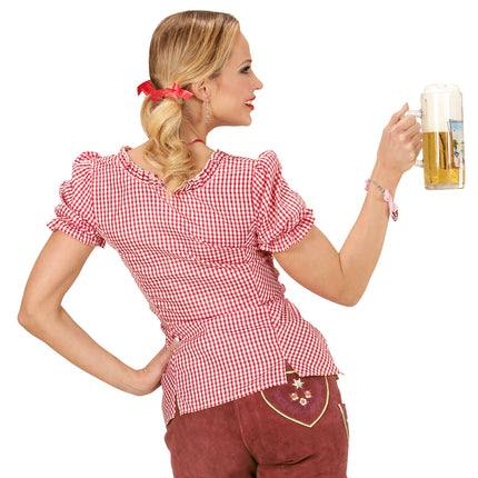 Widmann SRL Beierse Blouse rood wit