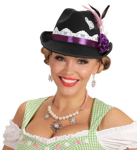 Widmann SRL Beierse Fedora hoed  met decoratie