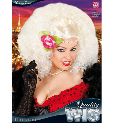 Widmann SRL Belle epoque pruik Jill met bloem blond